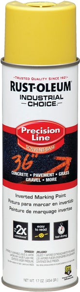 Industrial Choice 203025 Inverted Marking Spray Paint, Semi-Gloss, Yellow, 17 oz, Can